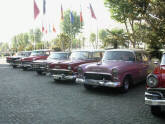 Driving around Istanbul in vintage cars